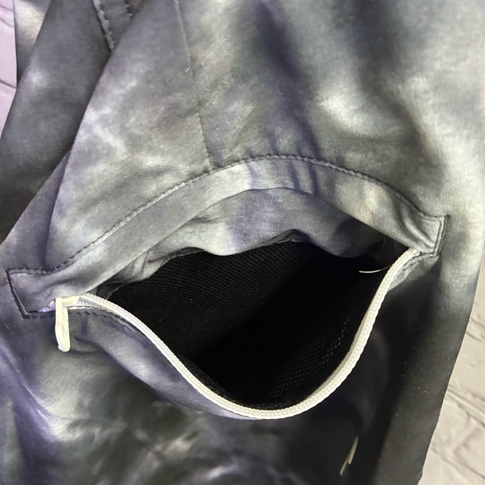AE American Eagle Men’s Tie Dye Swim Trunks Size Small Board Shorts Black White - Picture 9 of 10